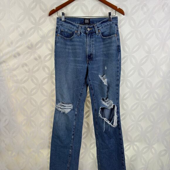 BDG Urban Outfitters Distressed Ripped Rigid Bootcut Womens Size 27 - Picture 5 of 9